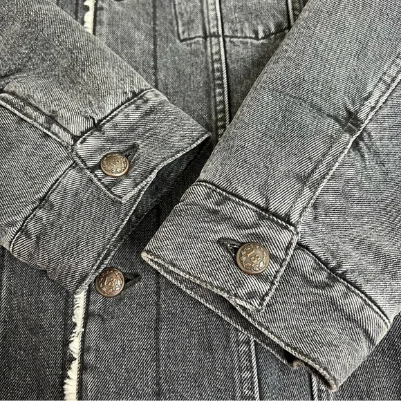 R13 Lyle Trucker Jacket. Denim. Dark grey/black. Gently used - Picture 3 of 12